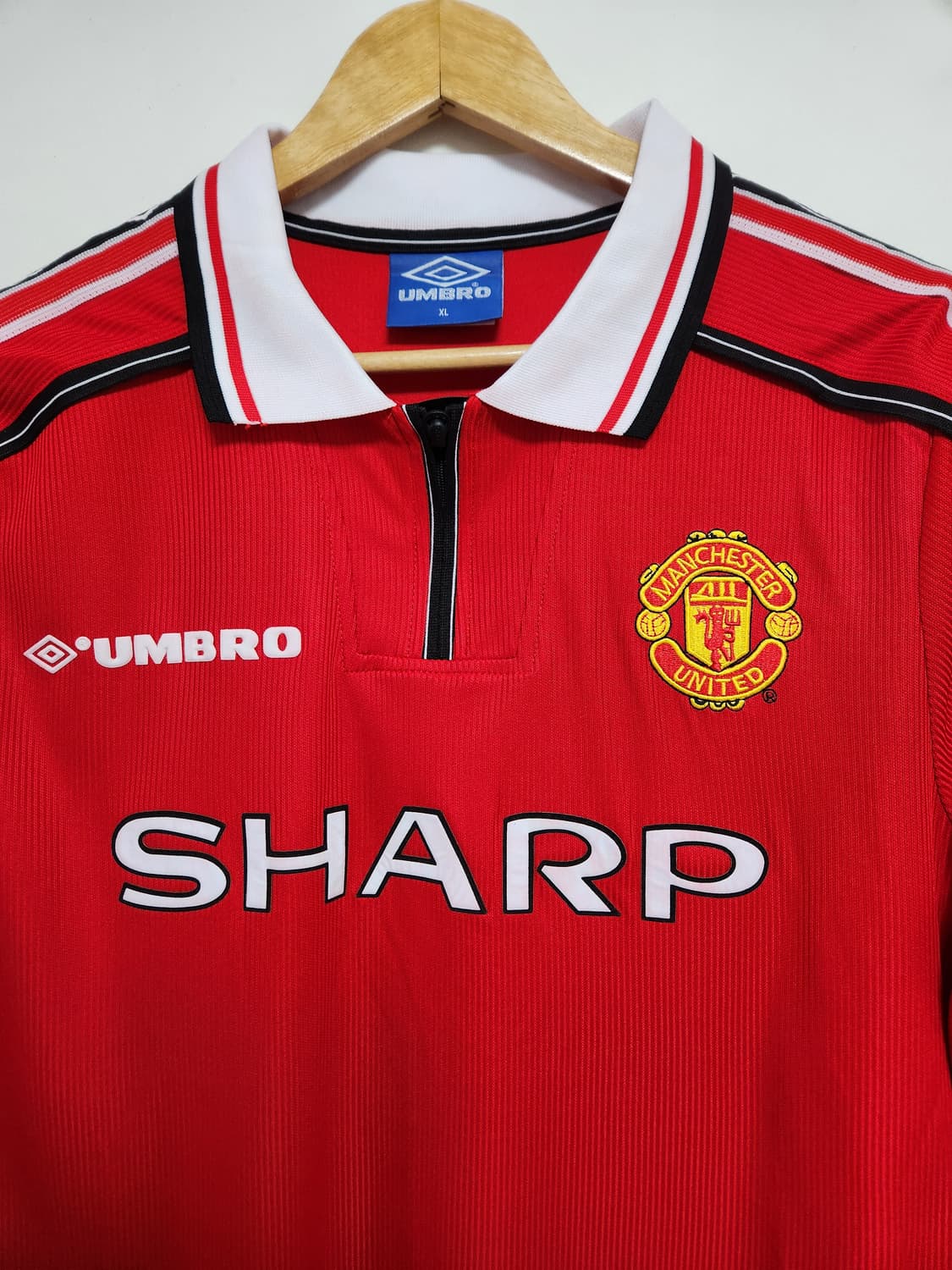 맨체스터유나이티드 98-99 홈 축구 유니폼 XL 상품이미지4