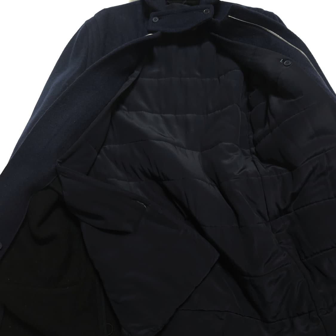 크리스토퍼 케인 패디드 버클 더플 코트 네이비 상품이미지3