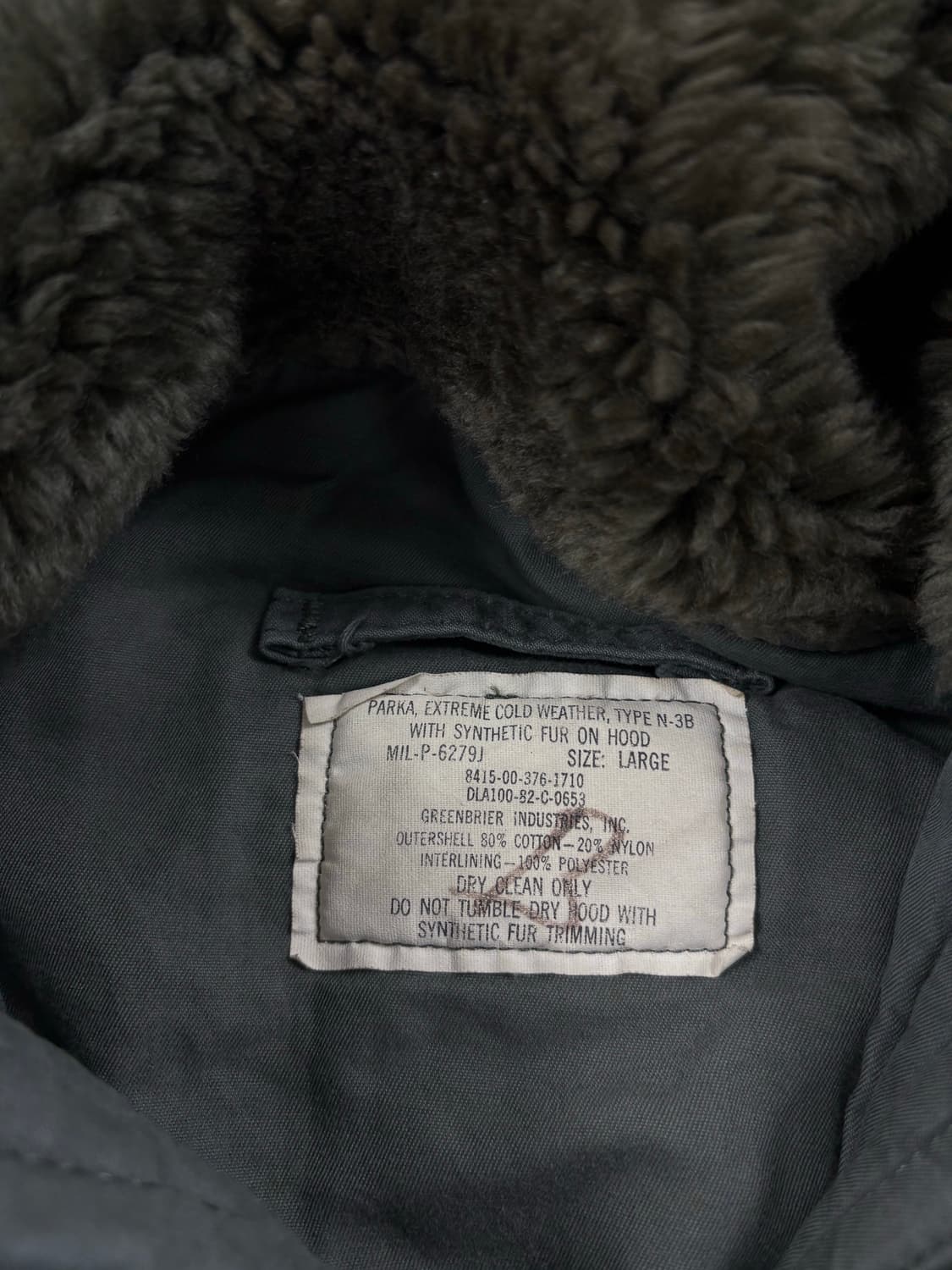 Vintage US Air Force N3B Parka Jacket 상품이미지5