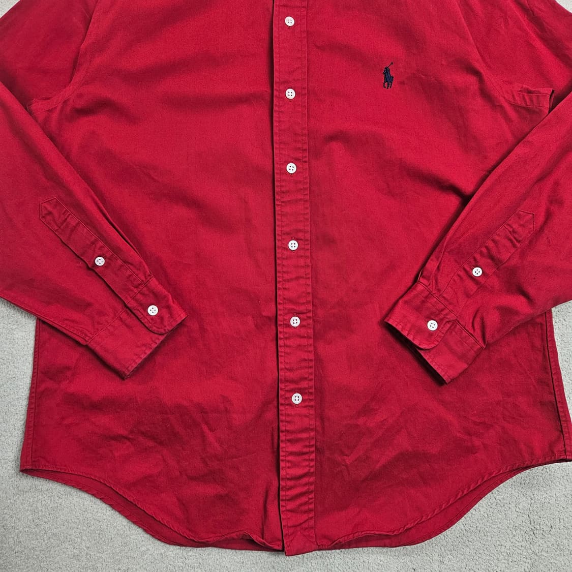 폴로 랄프 로렌 솔리드 셔츠 95 레드 상품이미지2