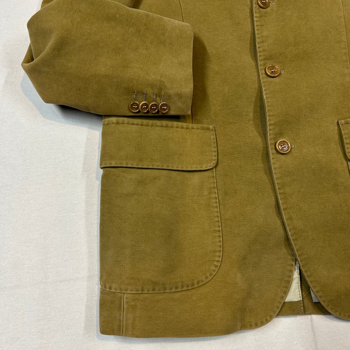 XL) 헨리코튼 몰스킨 블레이저 자켓 ITALY 상품이미지4