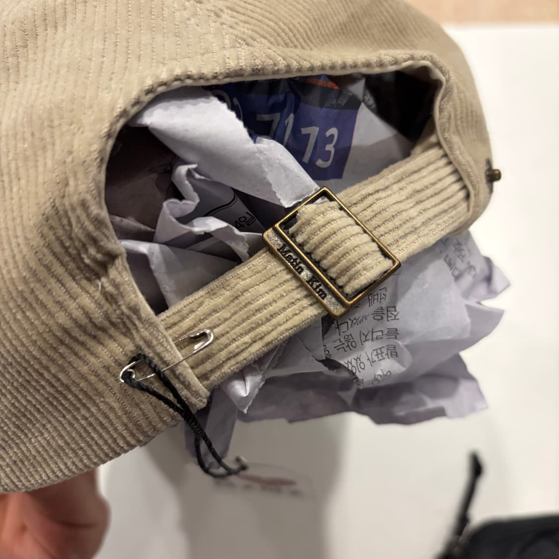 마뗑킴 코듀로이 볼캡 베이지 상품이미지4