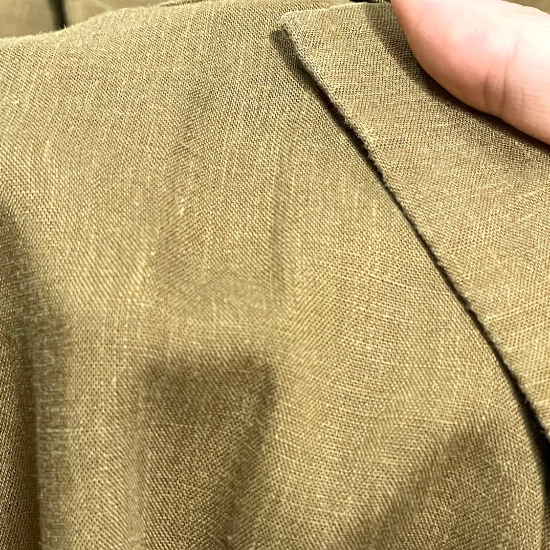 스튜디오톰보이 브라운 린넨 프릴원피스 FREE 상품이미지3