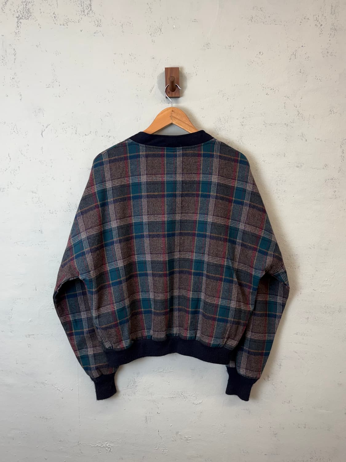 펜들턴 90s USA 빈티지 체크 울 가디건 상품이미지2