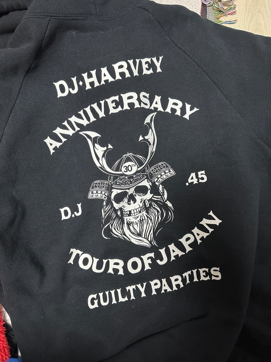 와코마리아 DJ HARVEY 블랙 후드 XL 상품이미지3