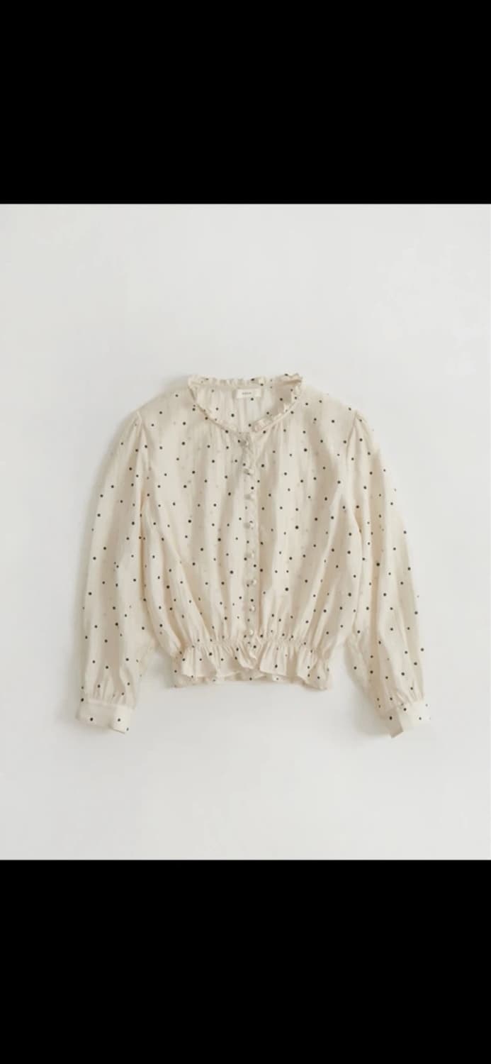 하네 프릴 카라 블라우스 M 상품이미지2