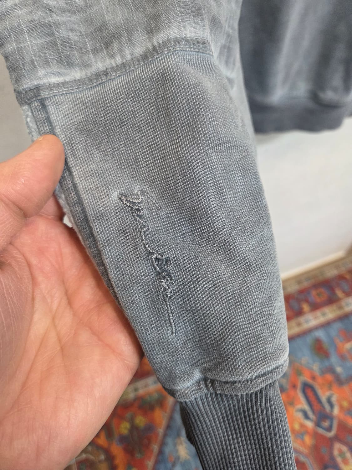 Series 피그먼트 플리스 믹스 기모 맨투맨 xl 상품이미지4