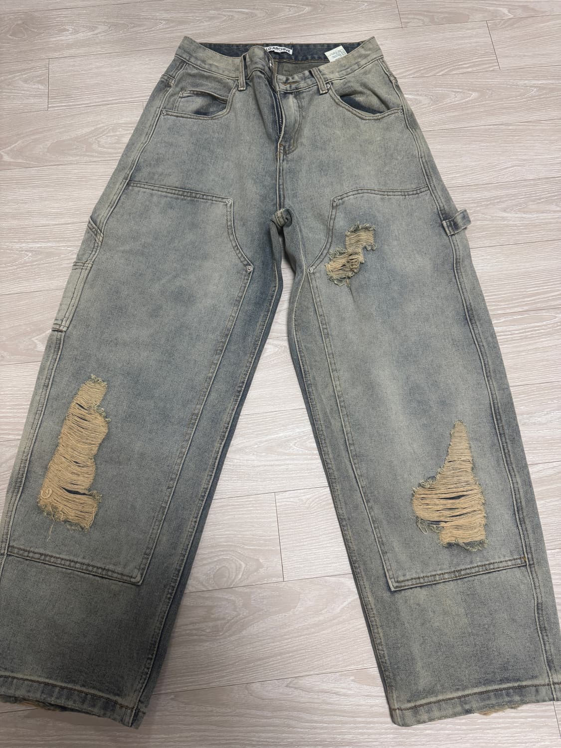 밀로아카이브 데미지 카펜터 팬츠  상품이미지1