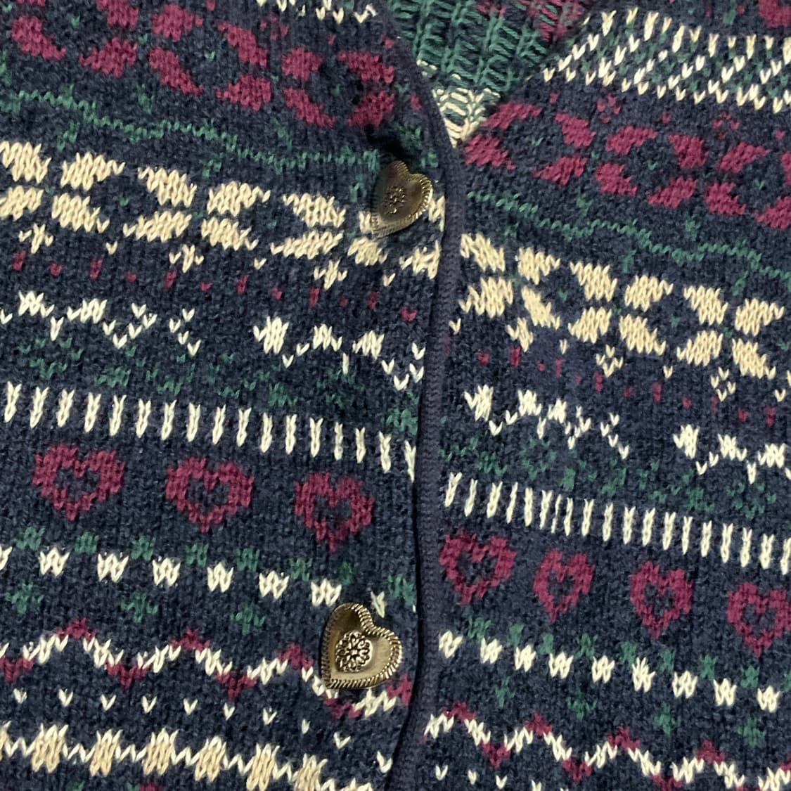 빈티지 페어아일 니트 가디건 L 상품이미지6