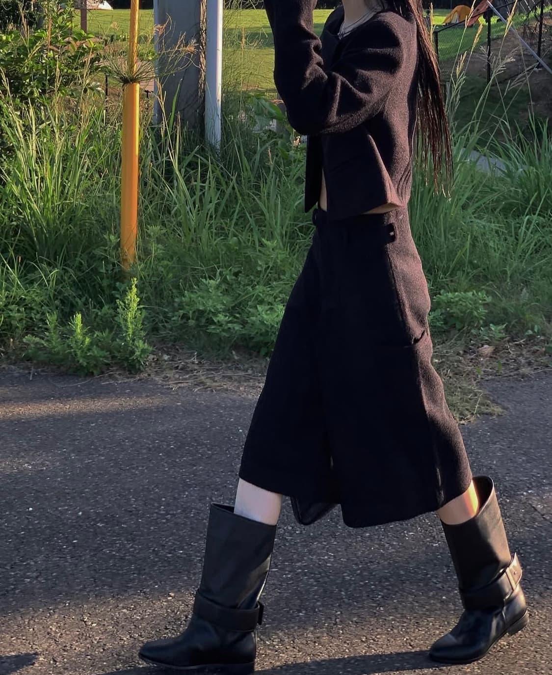 트리밍버드 트위트 셋업 블랙 상품이미지7