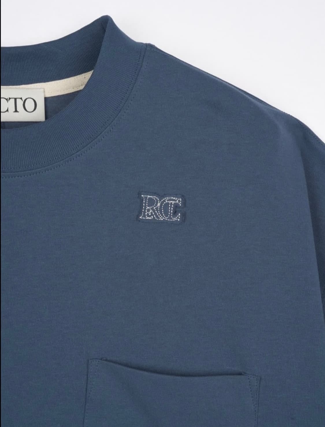 렉토 빈티지 블루 반팔티셔츠 [L] 상품이미지4