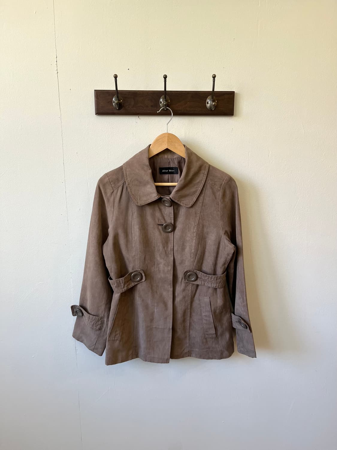 Aller Bien 스웨이드 도트 버튼 자켓 상품이미지2