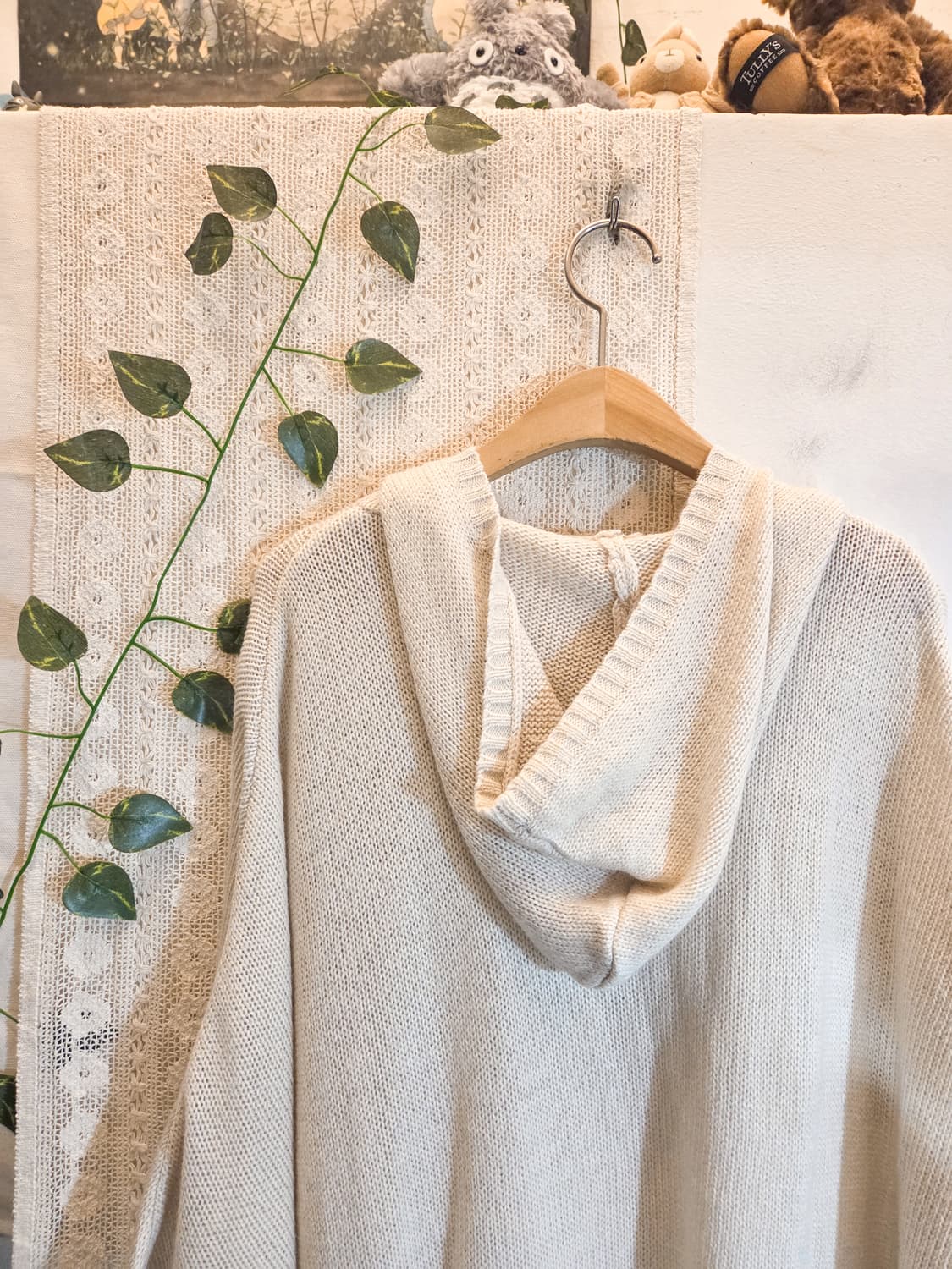 퓨어 모리 후드 케이프 가디건 상품이미지5