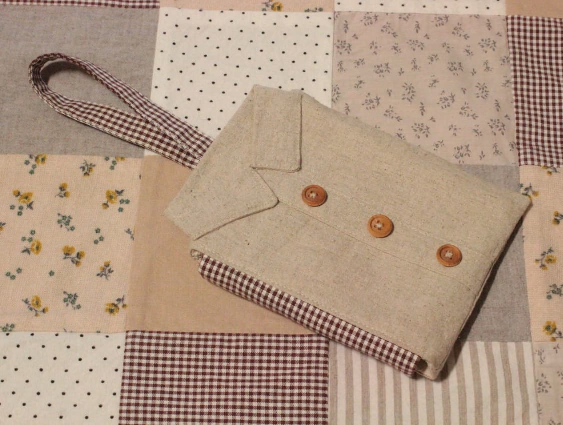 핸드메이드 린넨 셔츠 카드지갑 상품이미지1