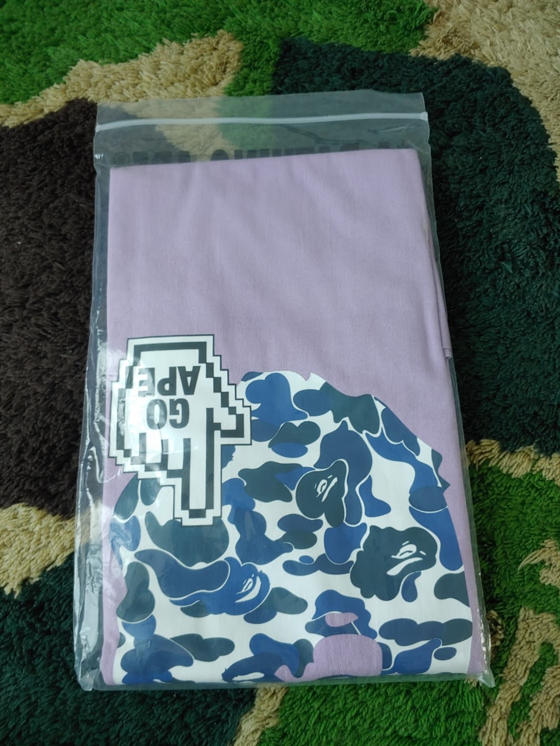 [2XL] 베이프 온라인 익스클루시브 반팔티 퍼플 상품이미지4
