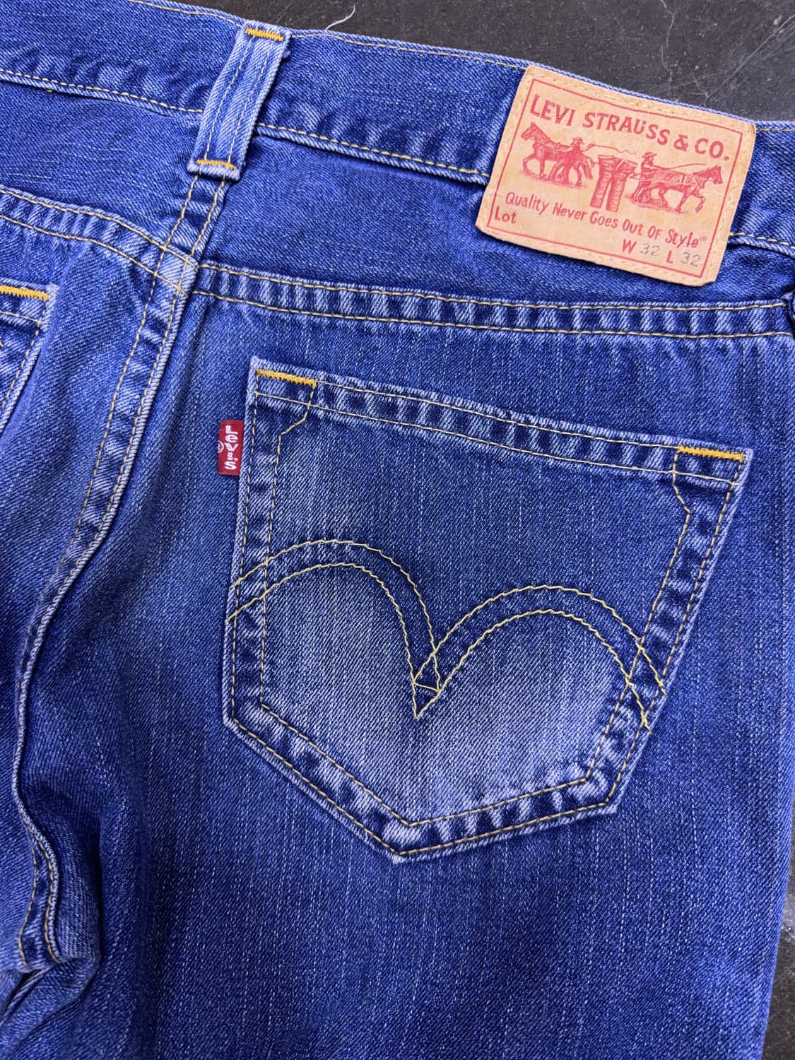 리바이스 00's 타입원 빈티지 워싱 아이코닉 스트레이트핏 데님팬츠 32 상품이미지7