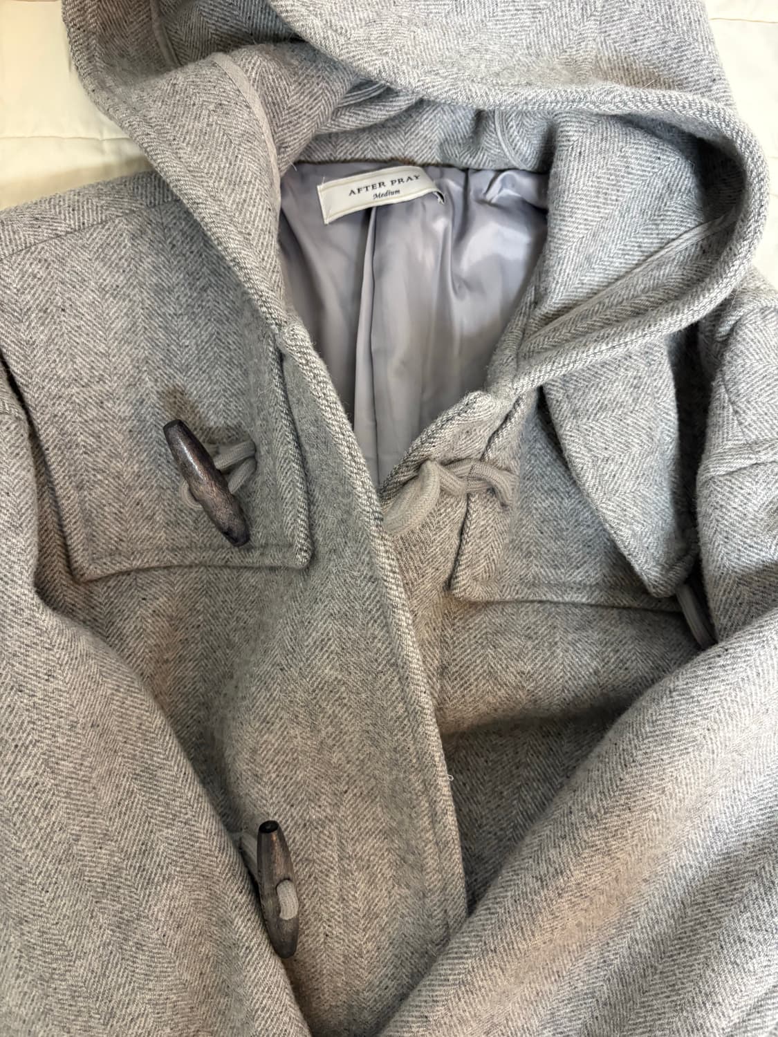 애프터프레이 세이건 더플코트 스모크 그레이 M사이즈 상품이미지2