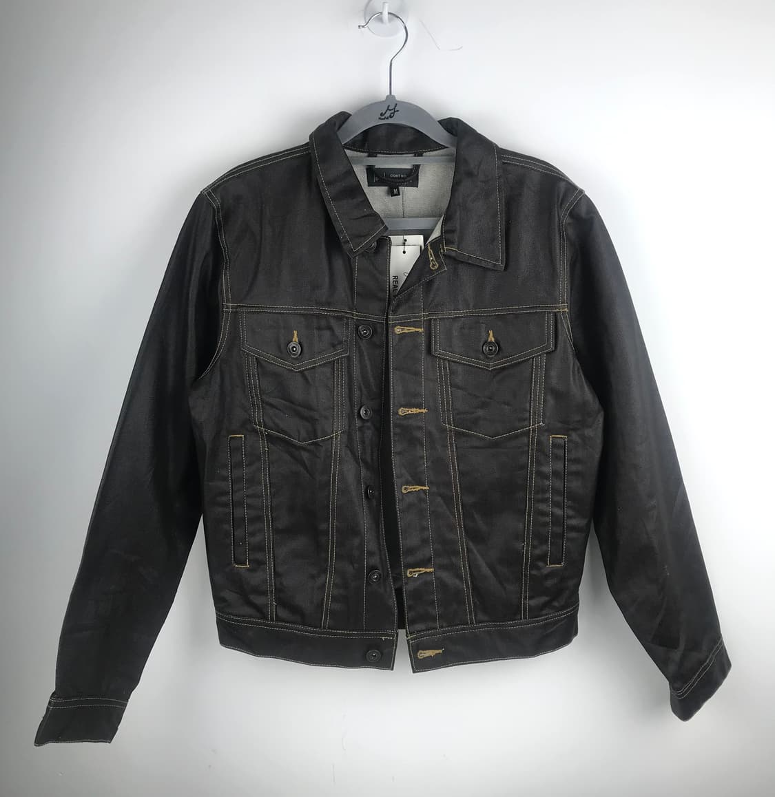 코팅 데님 트러커자켓 청자켓 레더 워크디트로이트 아이젠하워 빈티지가죽점퍼 상품이미지1