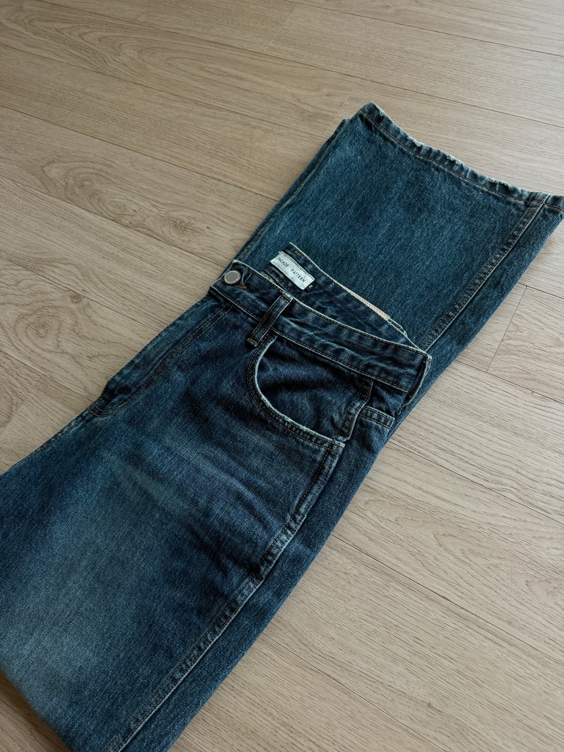 파사드패턴 부츠컷데님 빈티지워싱 상품이미지7