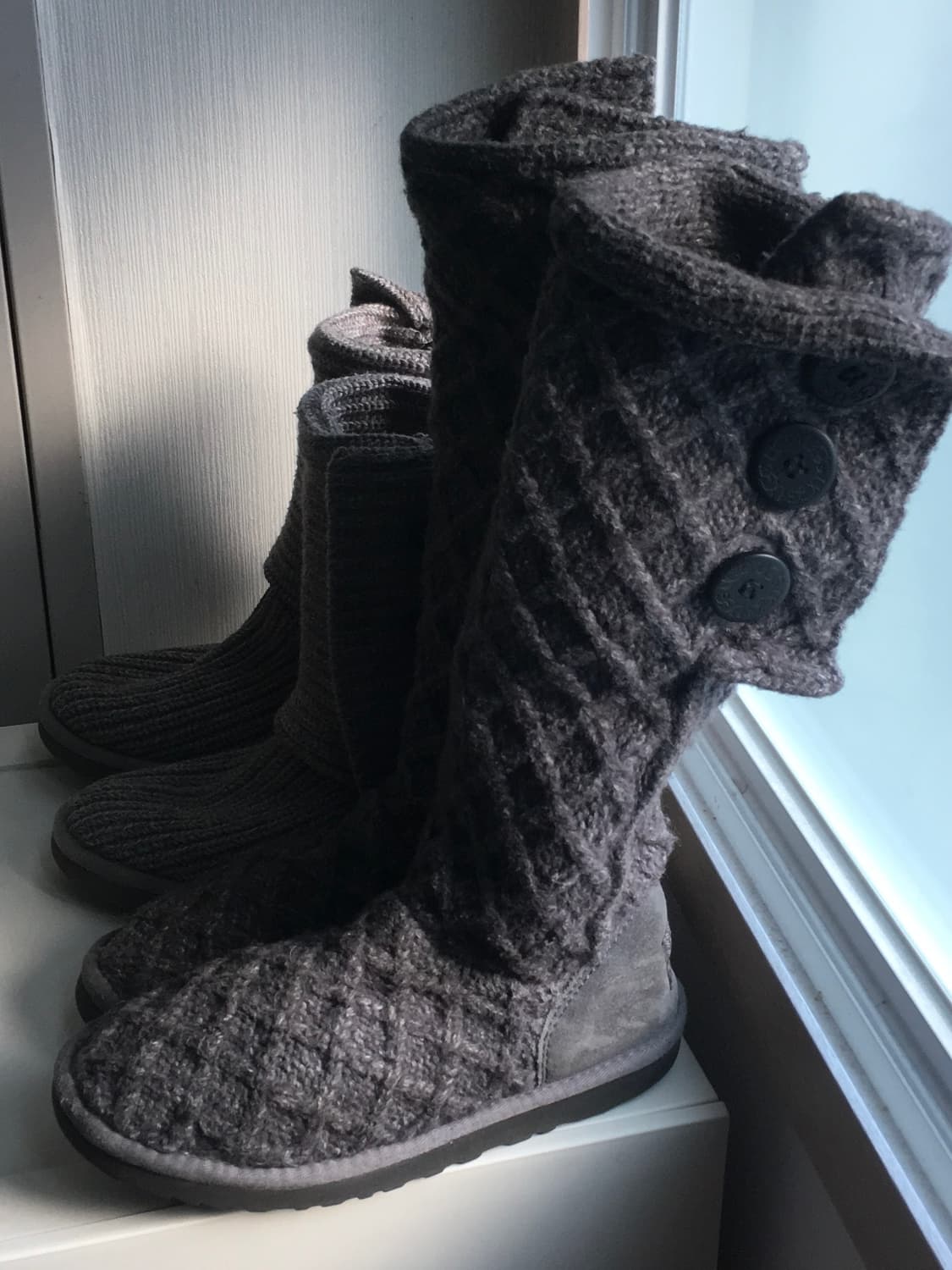 어그 카디 니트 부츠 차콜 상품이미지6