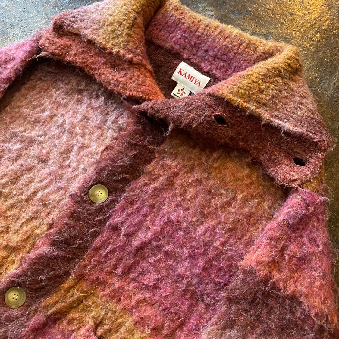 (L) KAMIYA Sailor-Collar Knit Jacket 상품이미지4