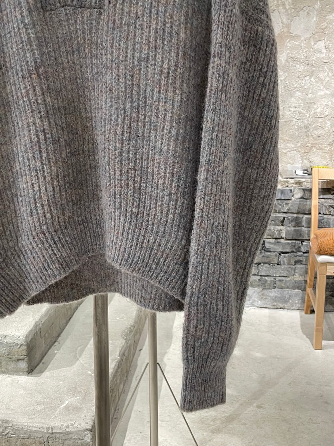 이자벨 마랑 에뚜왈 코튼 캔디 하프집 모헤어 폴라 니트 상품이미지5