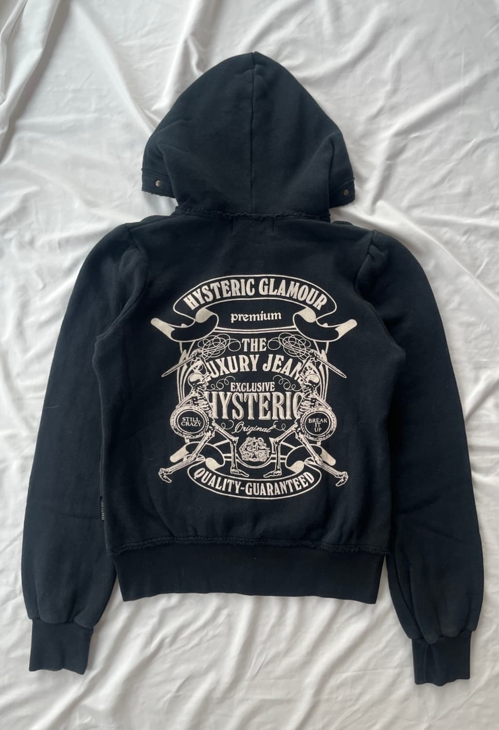 (초레어) 히스테릭 글래머 스컬 그래픽 스컬 참 스터드 후드집업 상품이미지4