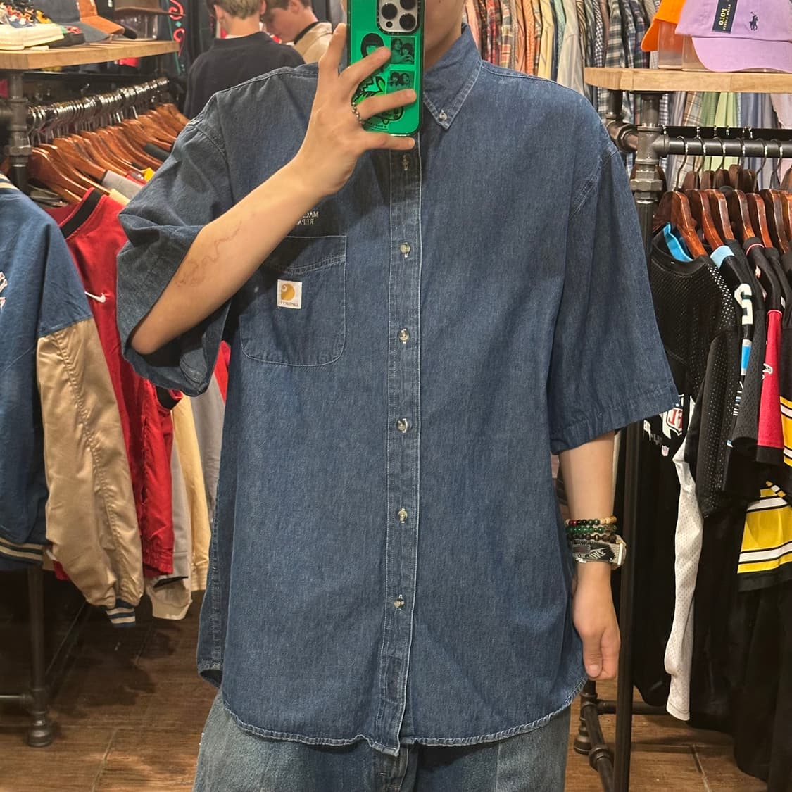 [HI] 칼하트 반팔 데님셔츠 상품이미지2