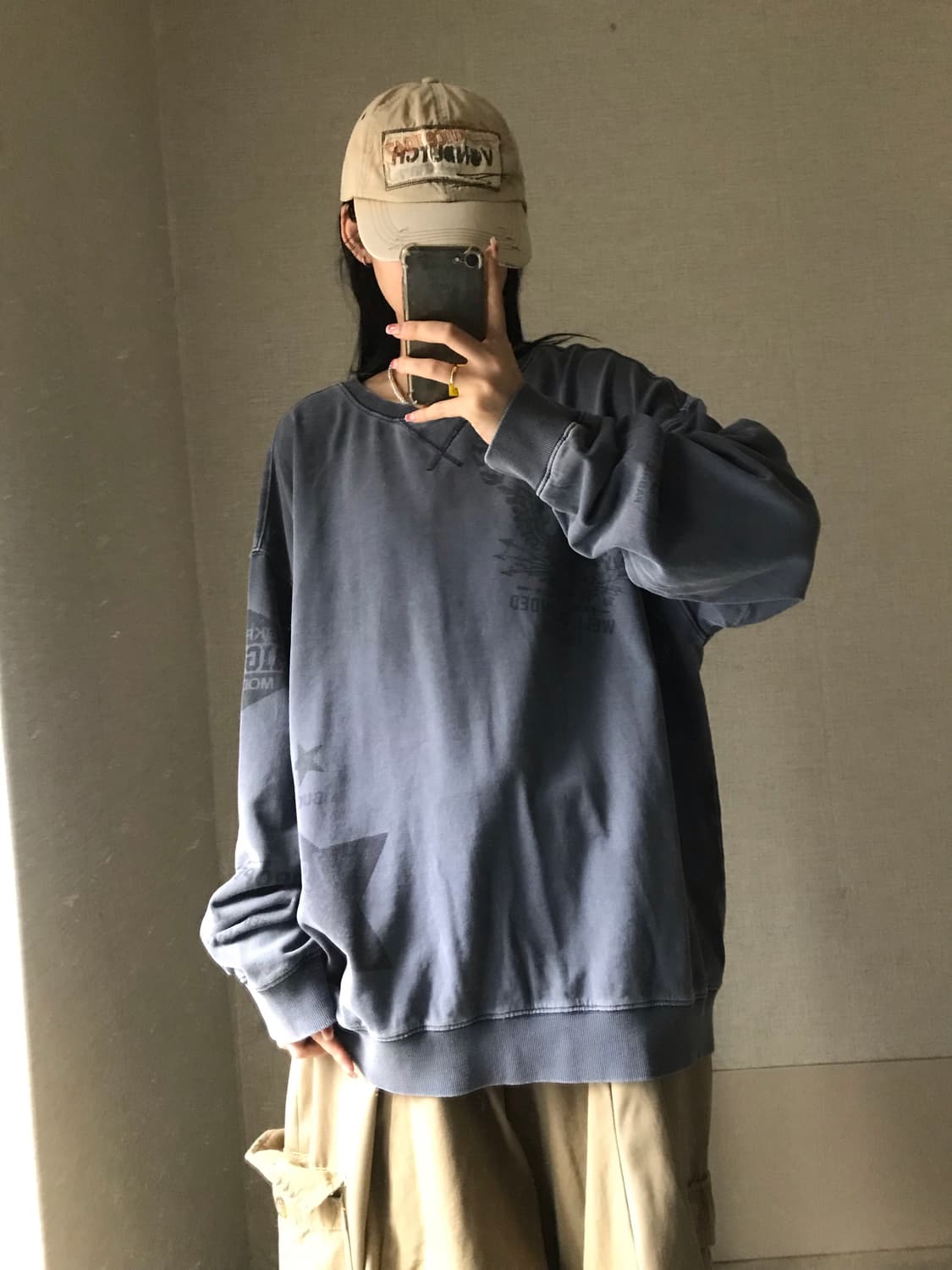 버카루 오버핏 맨투맨 상품이미지4