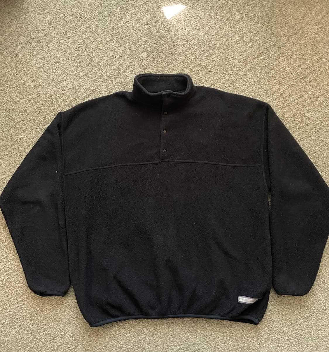 90s 러셀 애슬레틱 빈티지 블랙 플리스 풀오버 상품이미지1