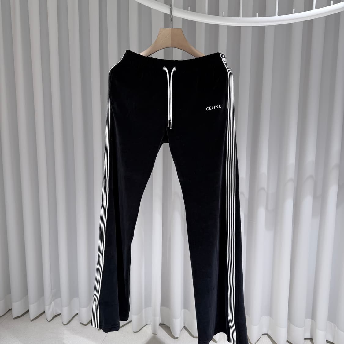 M / 셀린느 로고 벨벳 신형 팬츠 상품이미지2