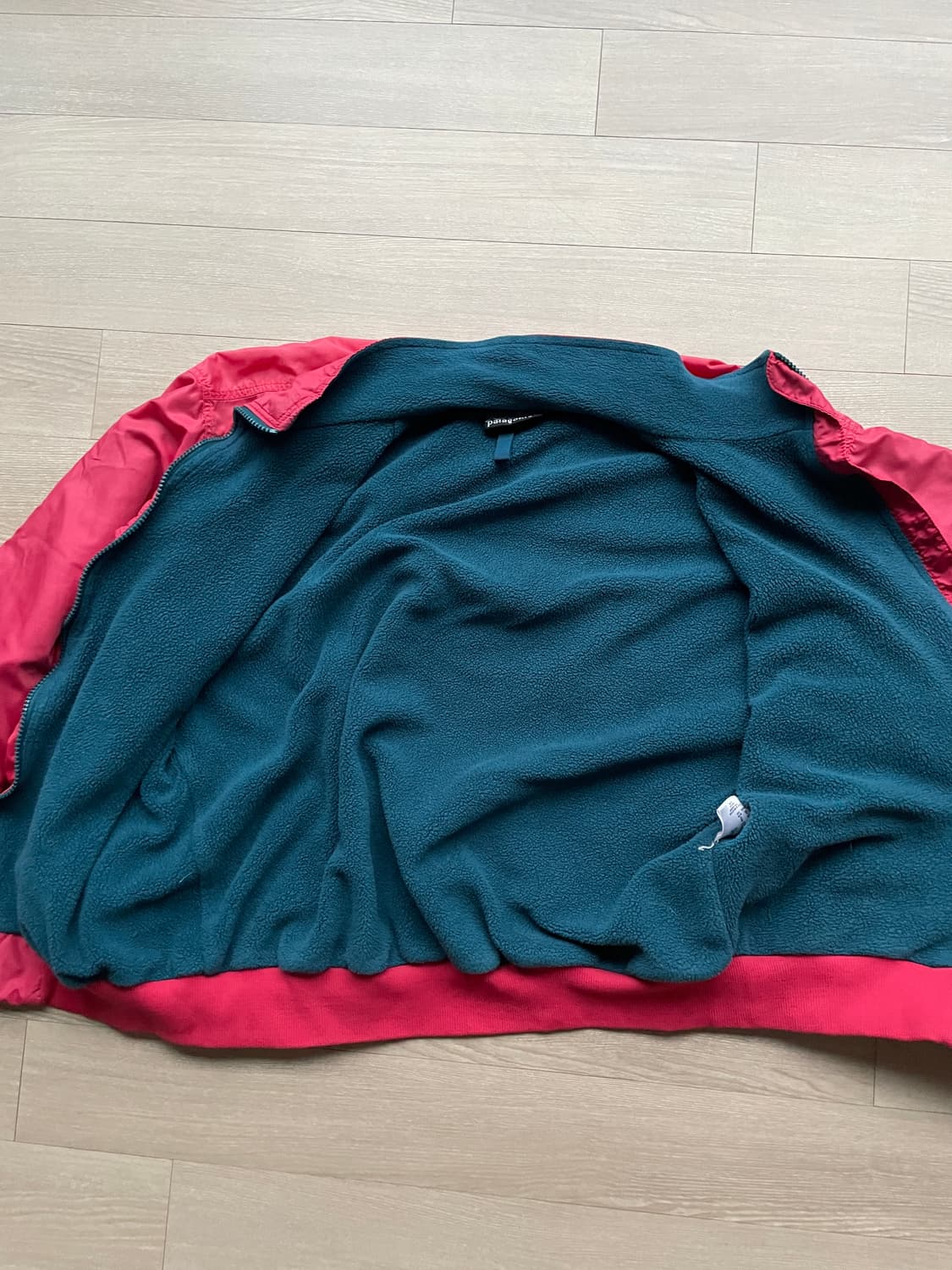 90s 파타고니아 쉘드 신칠라 봄버 자켓 핑크 rare usa 상품이미지3