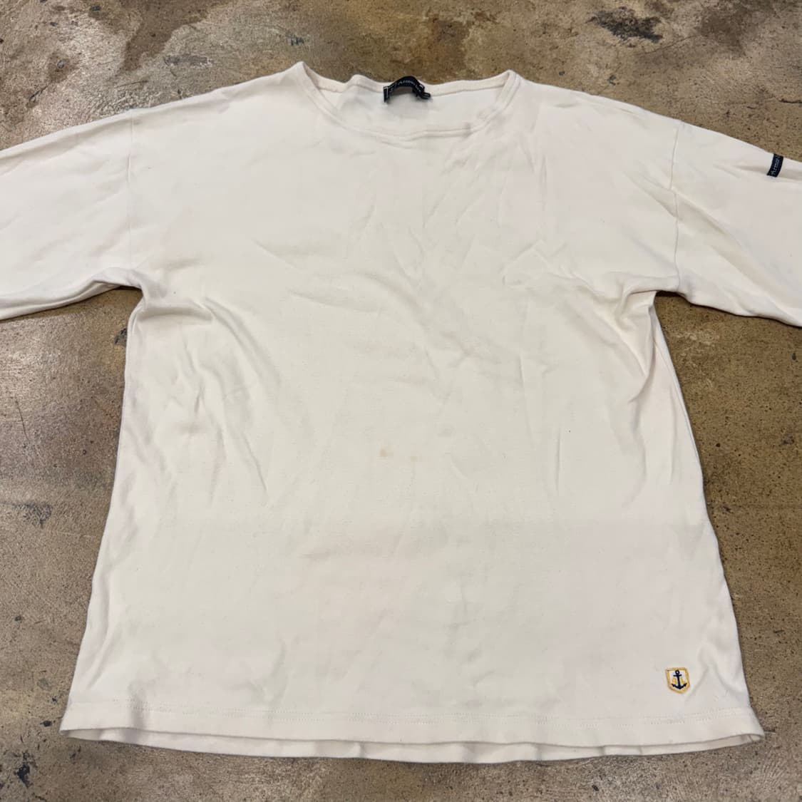 [정품/3] 아머럭스 아이보리색 긴팔 티셔츠 b19 상품이미지3