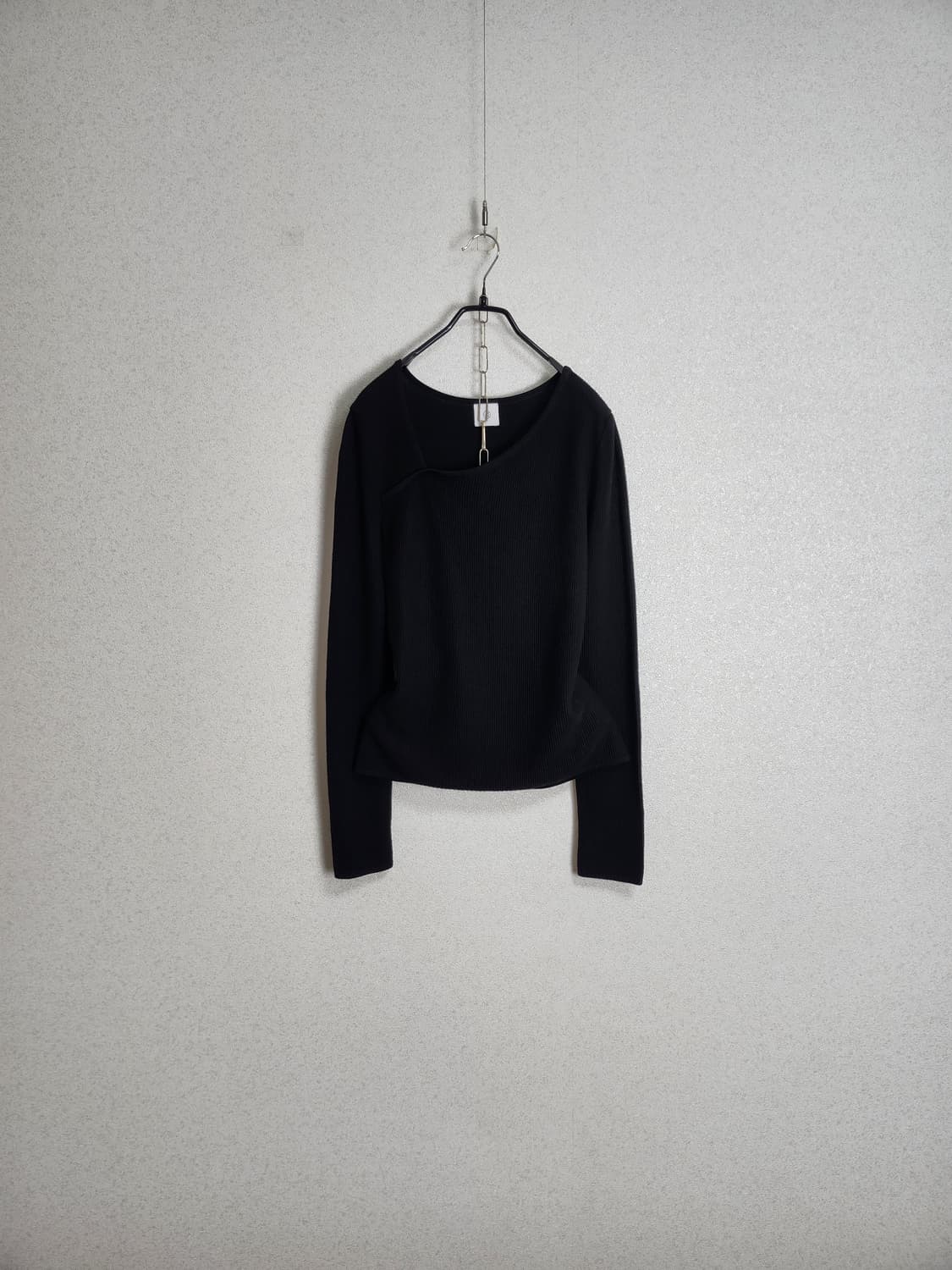 유메르 사선넥 니트55 66  상품이미지2