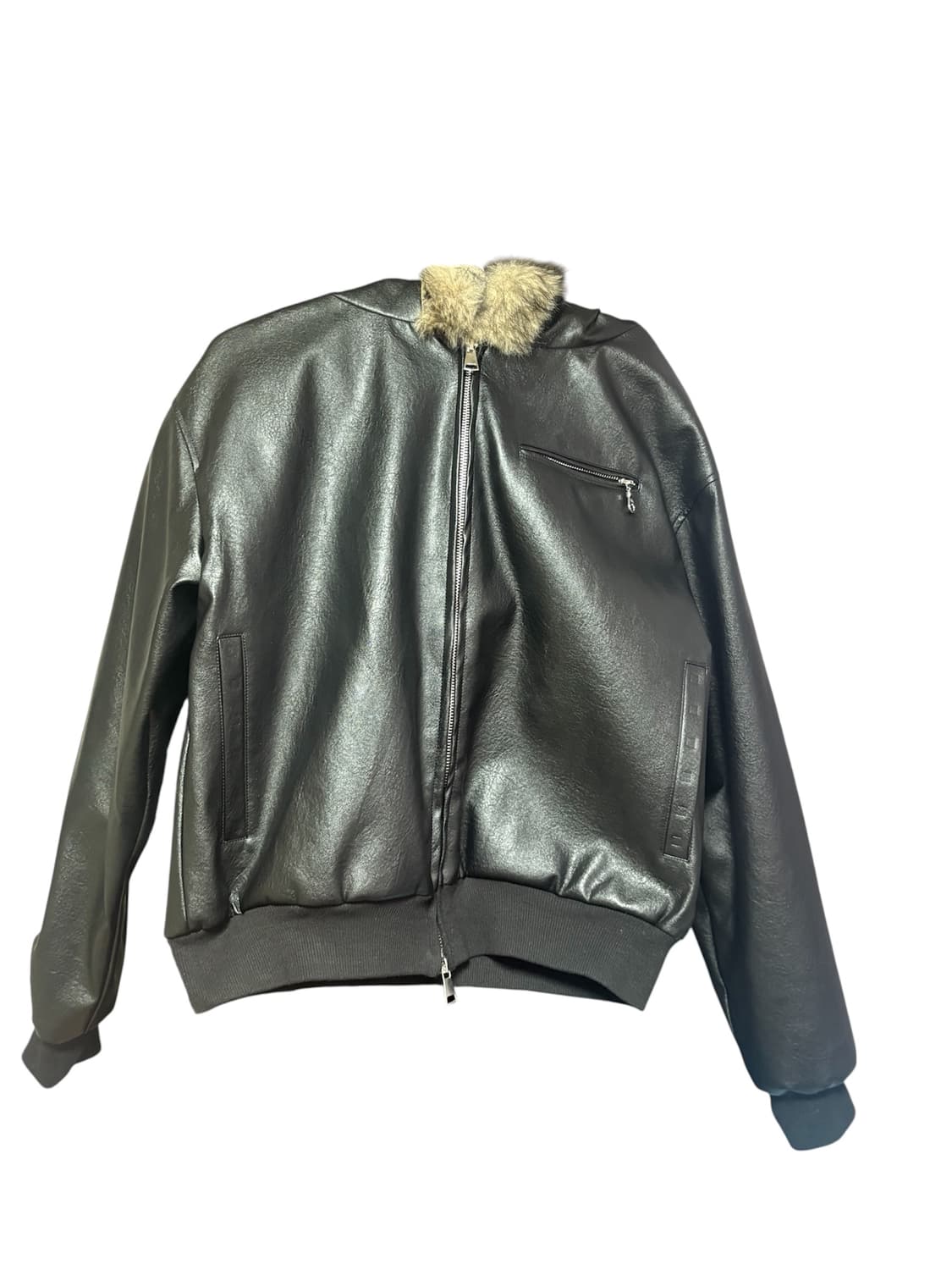 레더 퍼 후드자켓 상품이미지1