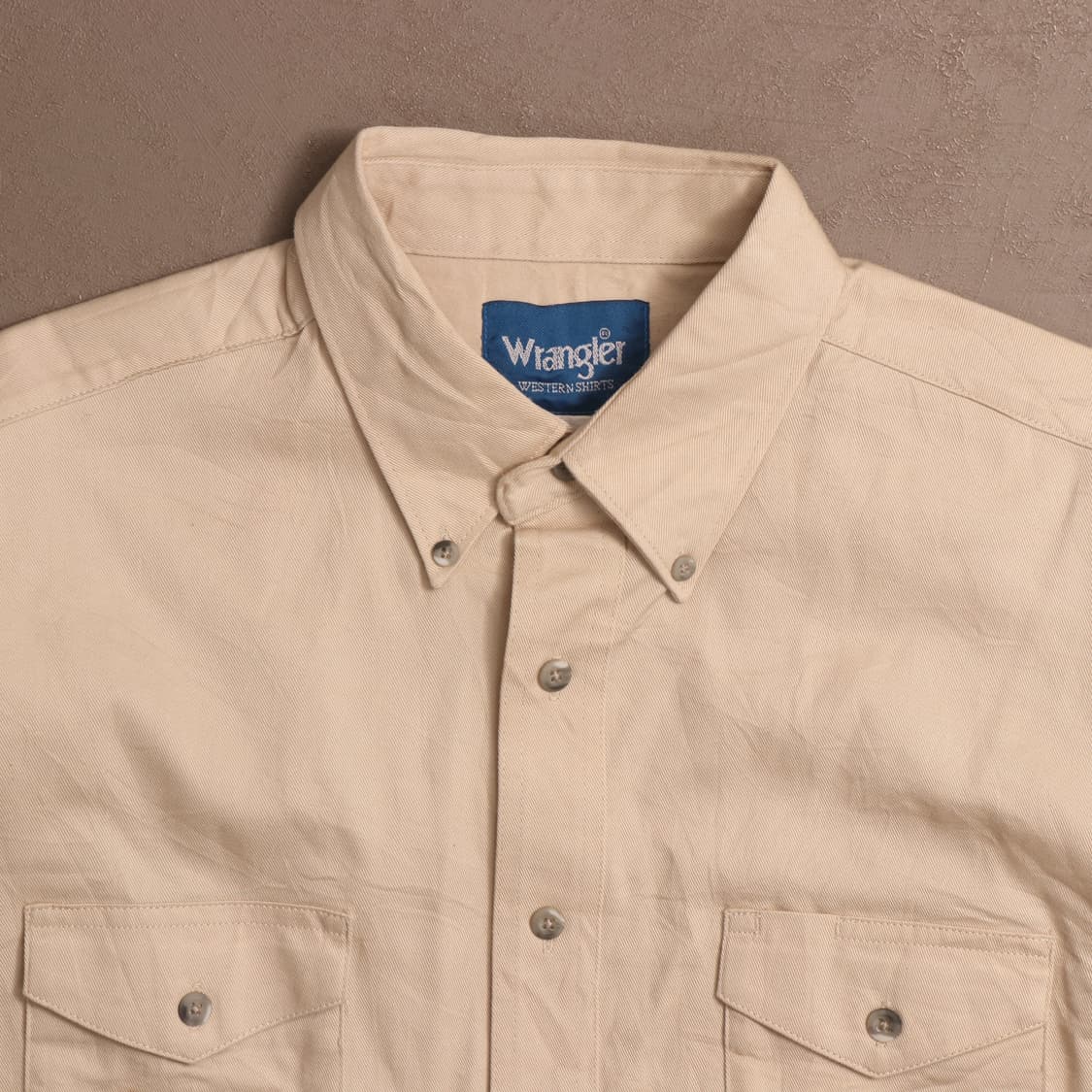 랭글러 헤비코튼 베이지 워크셔츠 A1593 상품이미지2