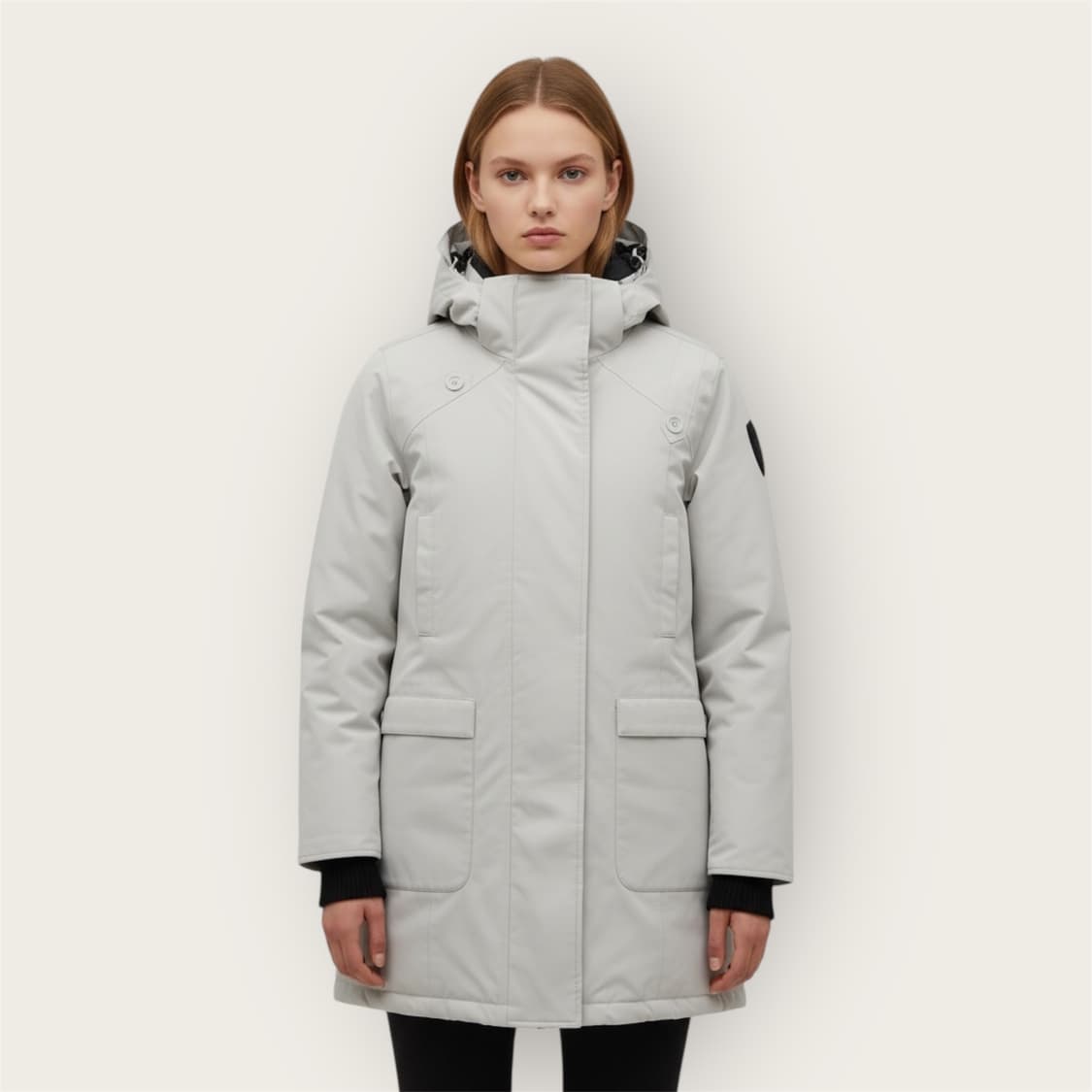 S/ 노비스 메리데스 다운 후디드 패딩점퍼 상품이미지1