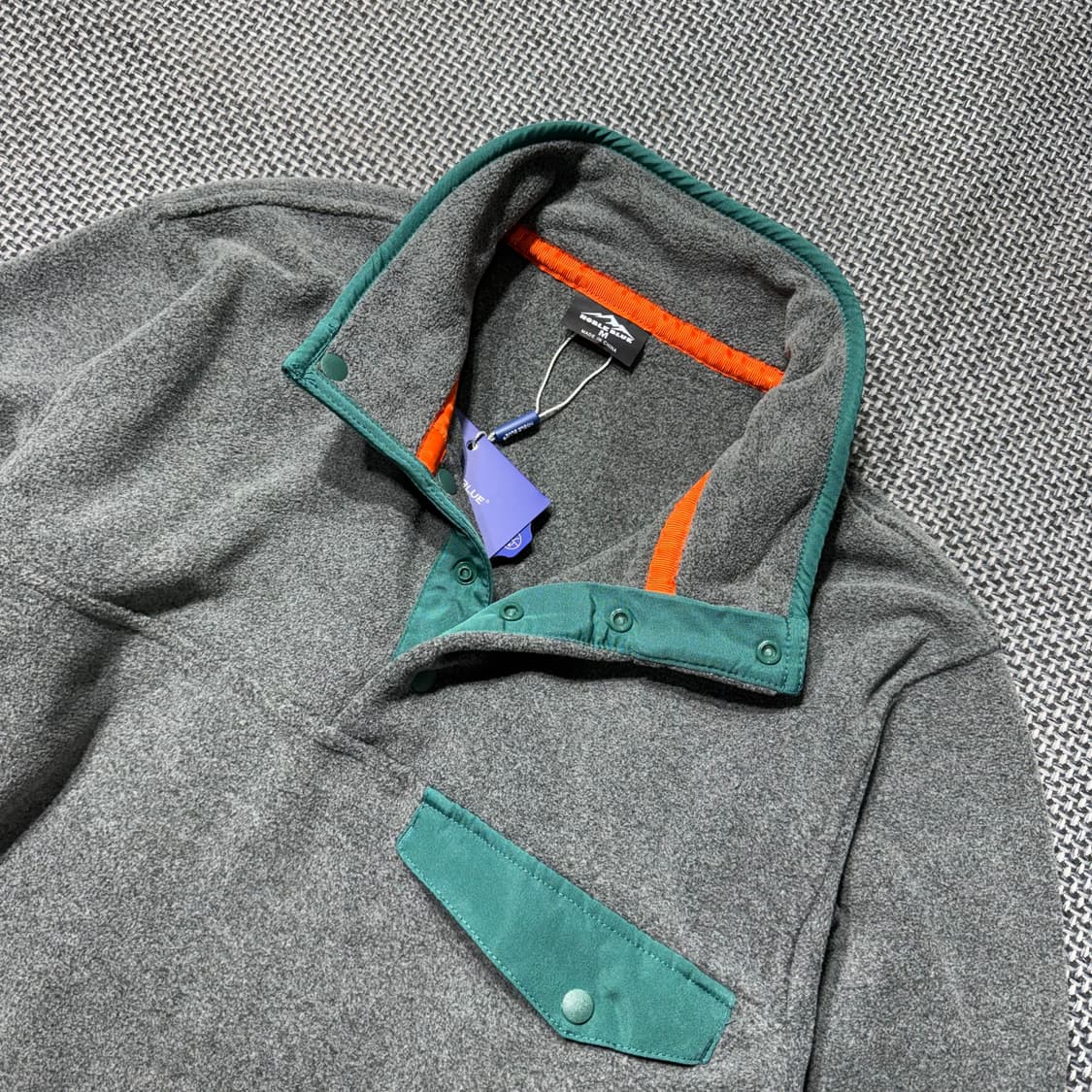 (새상품) 빈티지 아웃도어 플리스 스냅티 상품이미지3