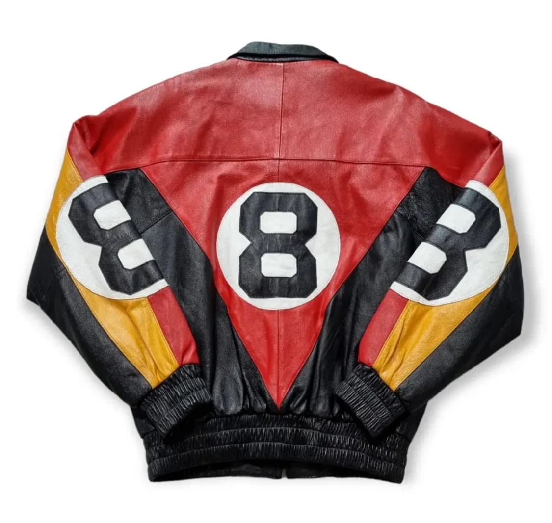 90s 빈티지 8볼 가죽자켓 8ball 바시티자켓 레더자켓 상품이미지3