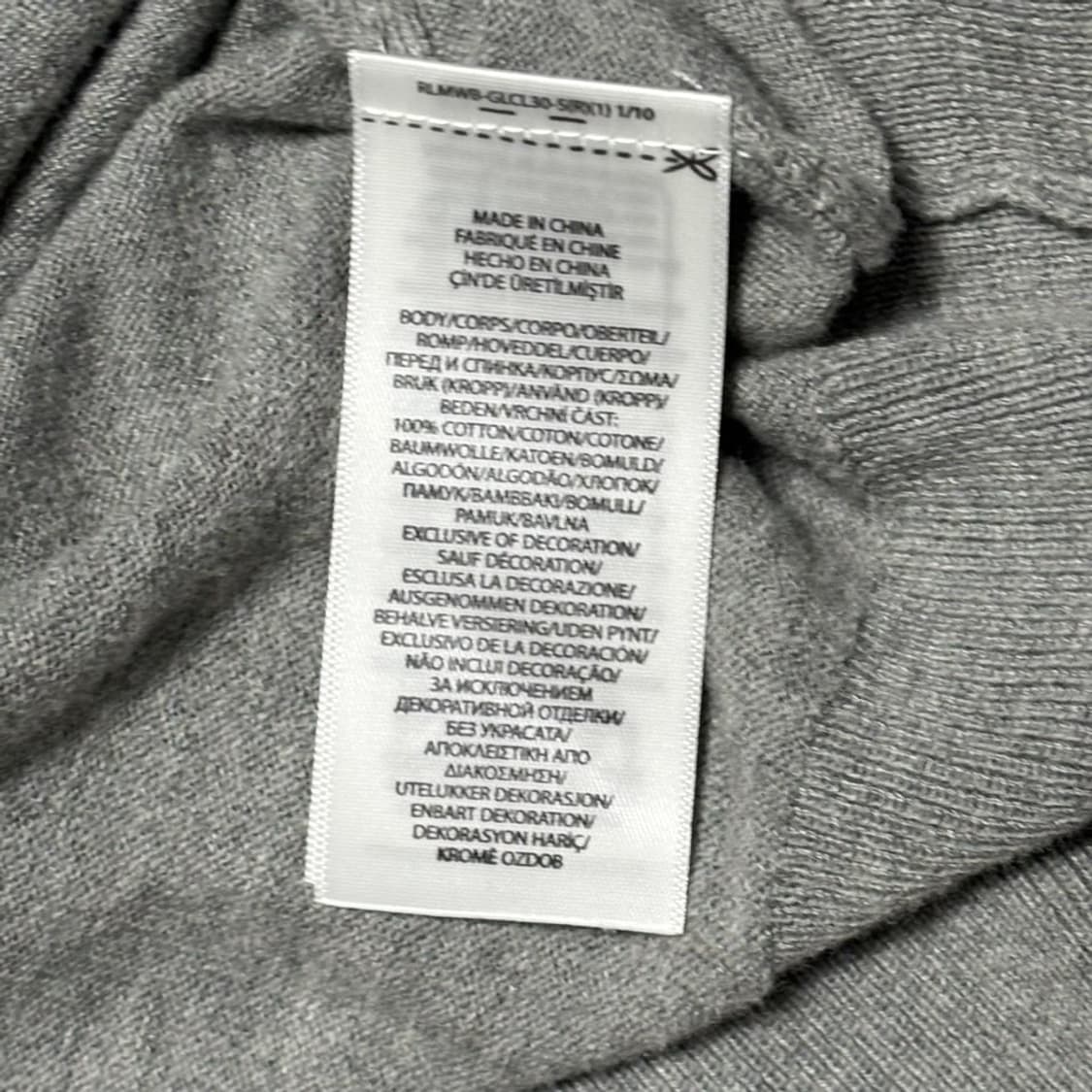 M 폴로랄프로렌 여성용 그레이 피마코튼 가디건 상품이미지5