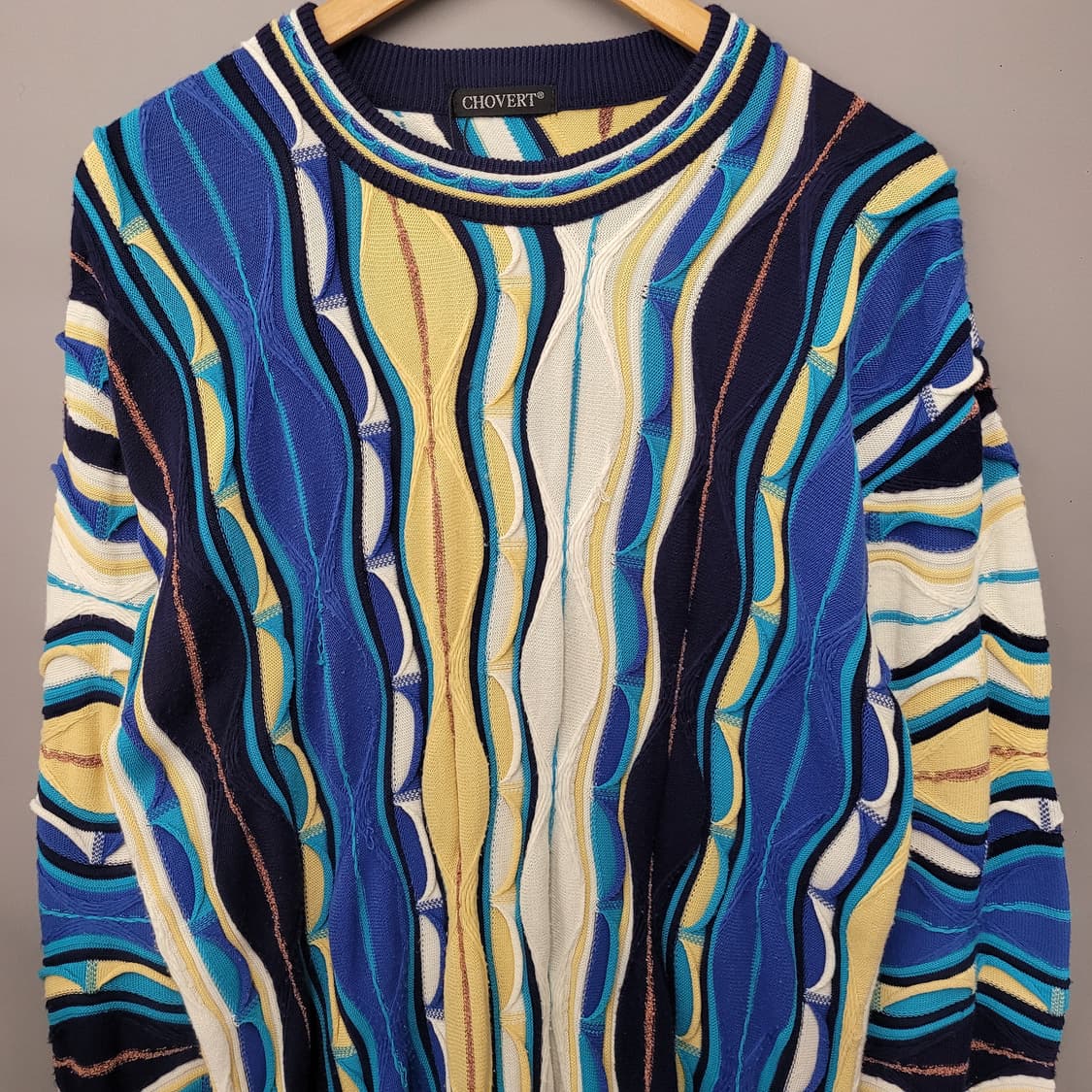 Chovert 쿠지패턴 케이블 니트 상품이미지3