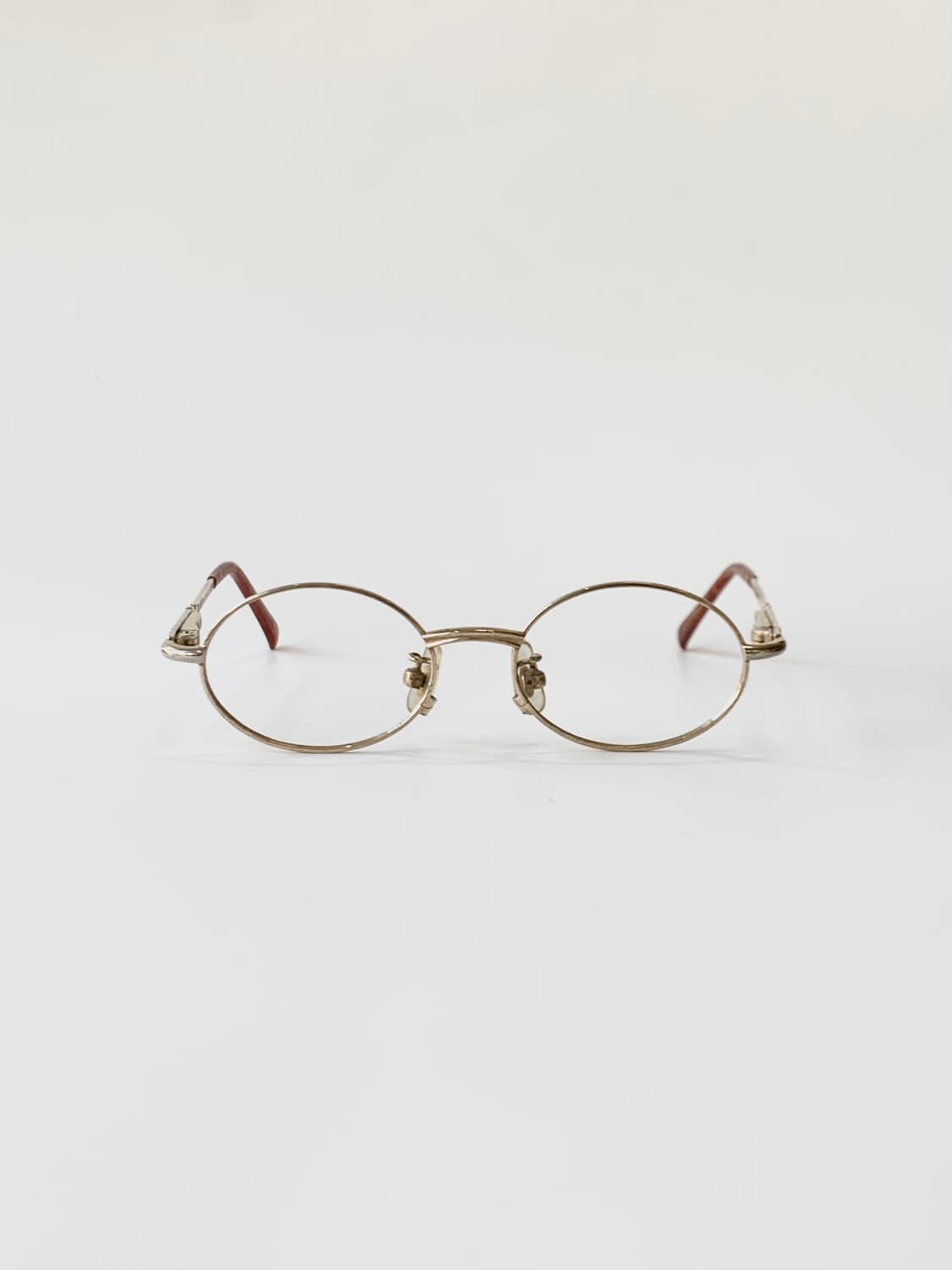 [픽키-587] (Small) 골드 오벌 안경테 빈티지 메탈 상품이미지1