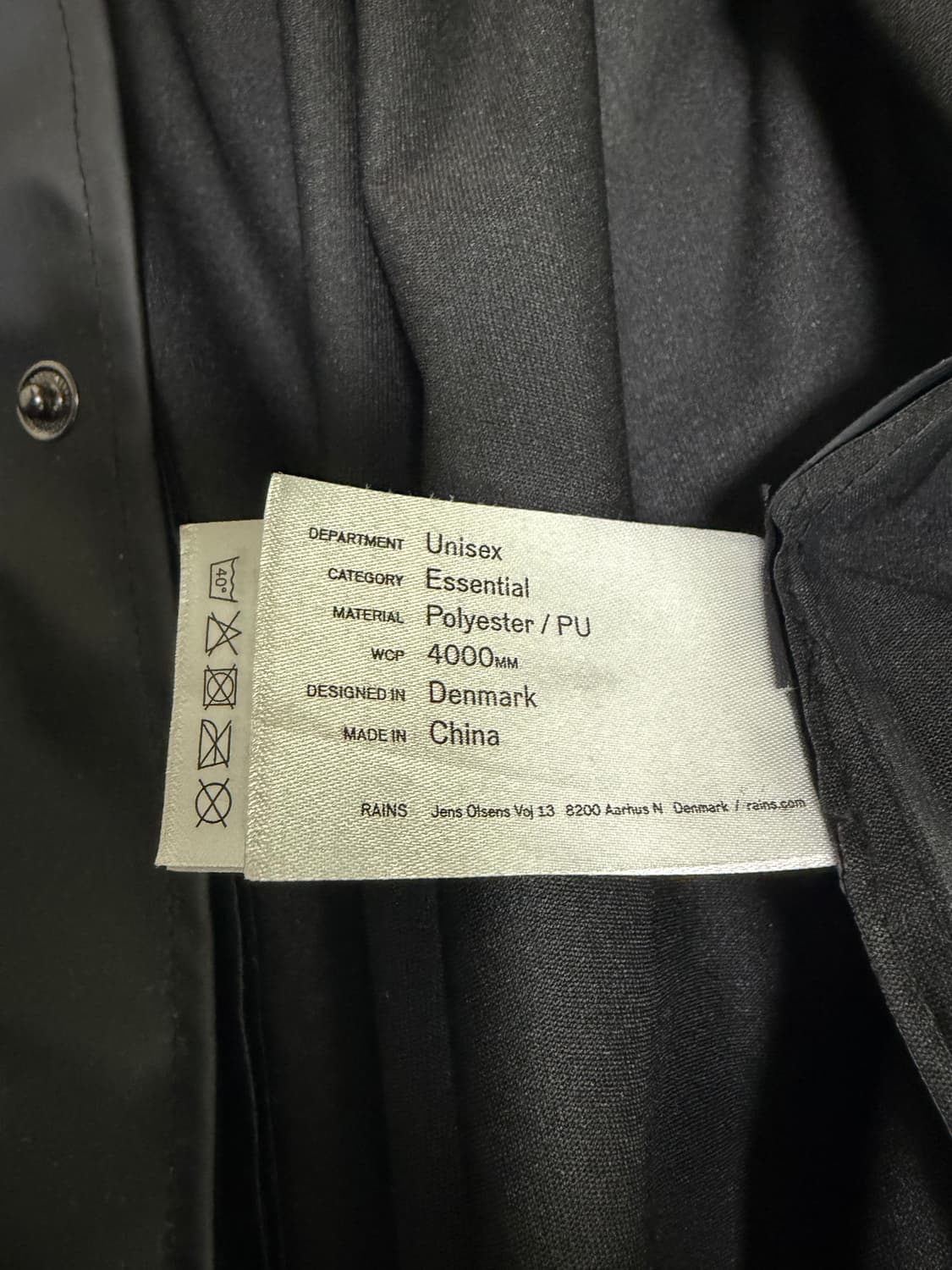 Rains 레인코트 블랙 상품이미지4