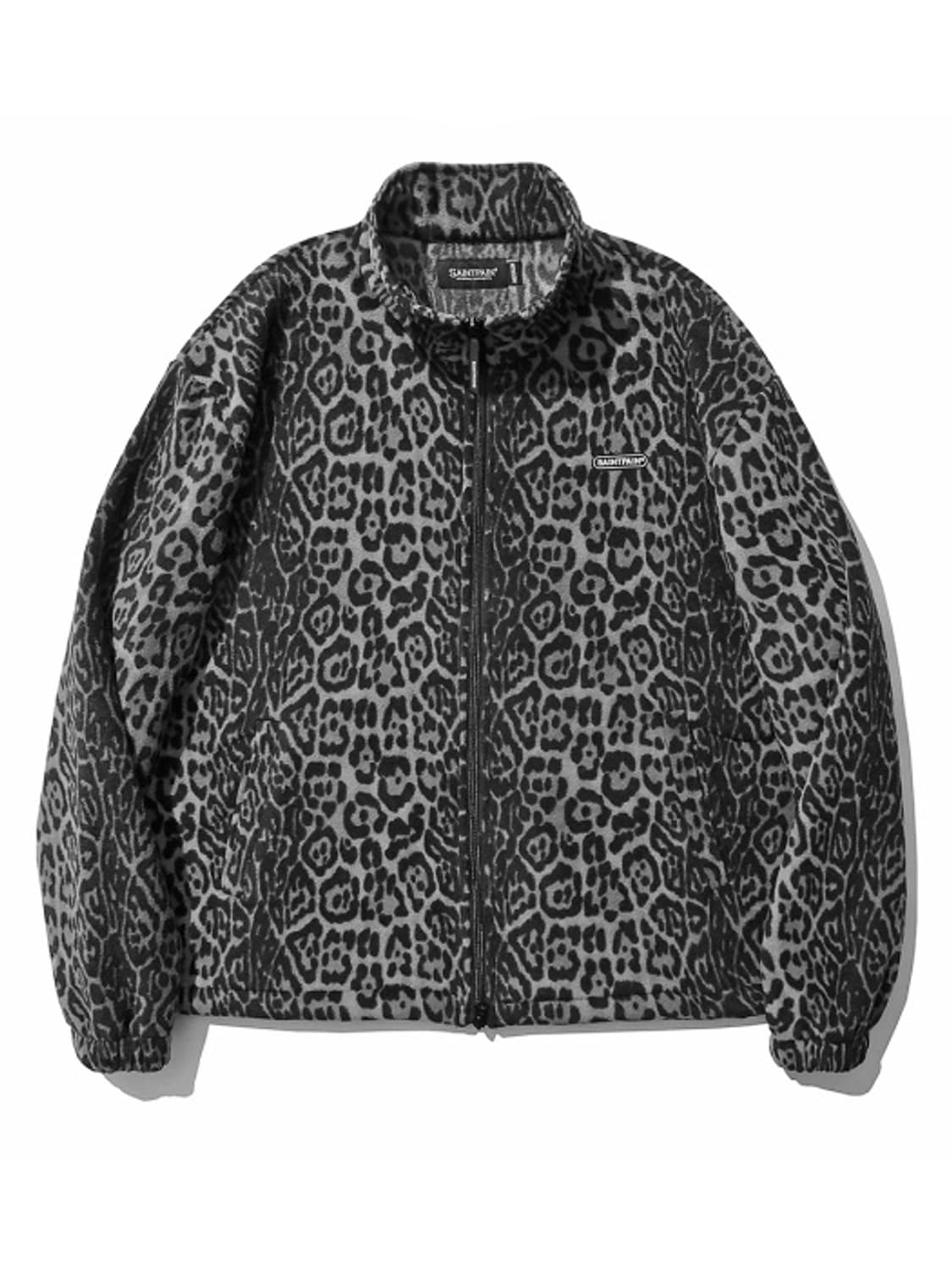 세인트페인 레오파드 후리스 집업 자켓 그레이 L 상품이미지1