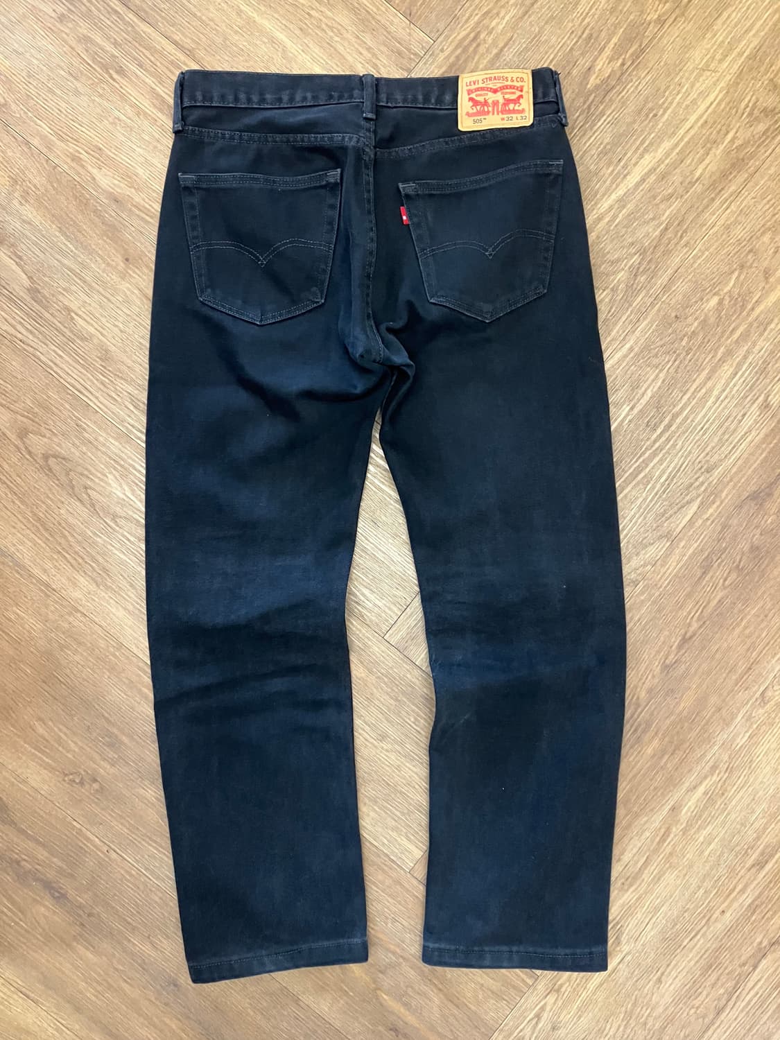 N8 리바이스 505 블랙 데님팬츠 청바지 상품이미지3