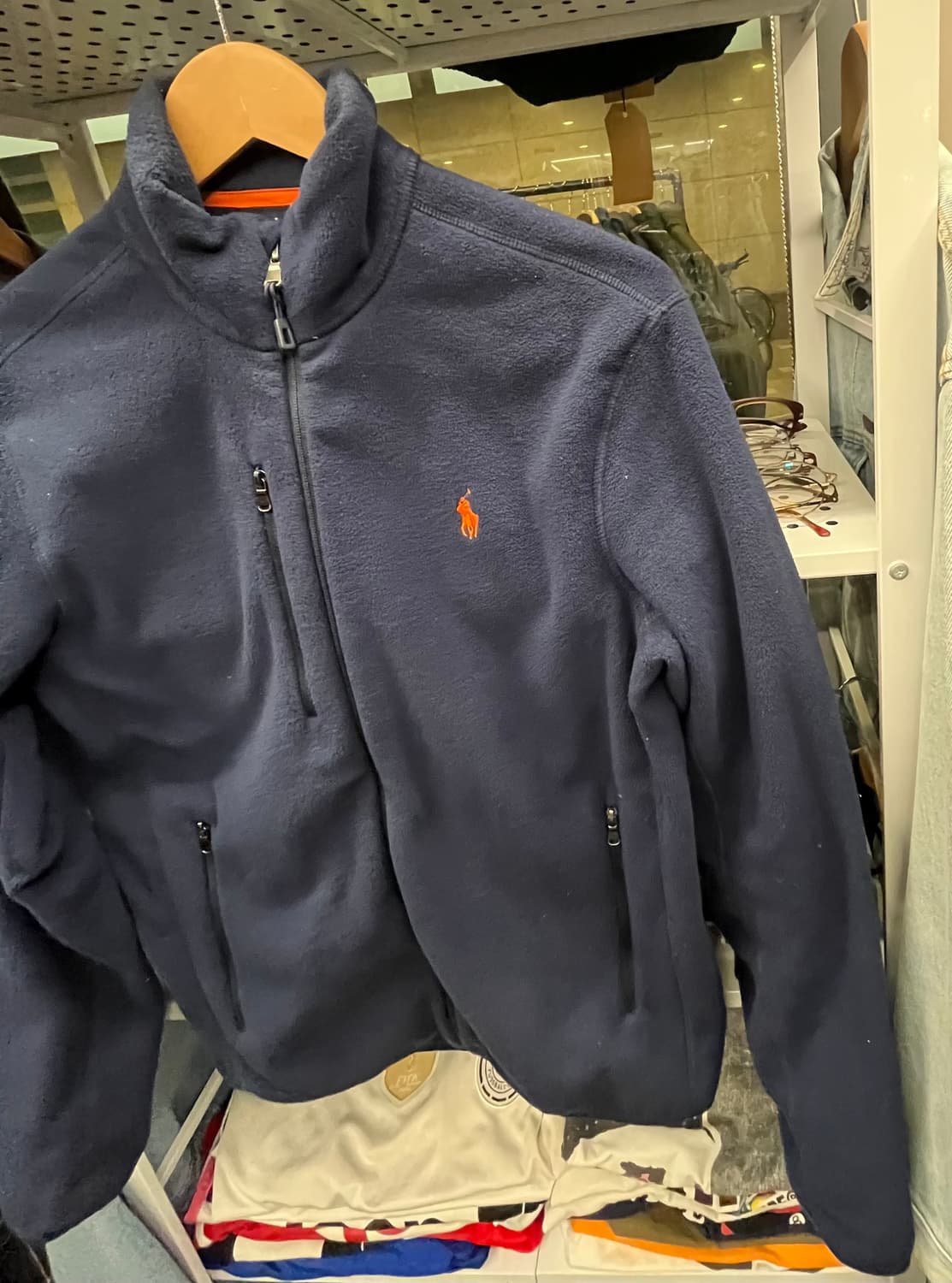 폴로 랄프로렌 네이비 플리스 집업 자켓 상품이미지3
