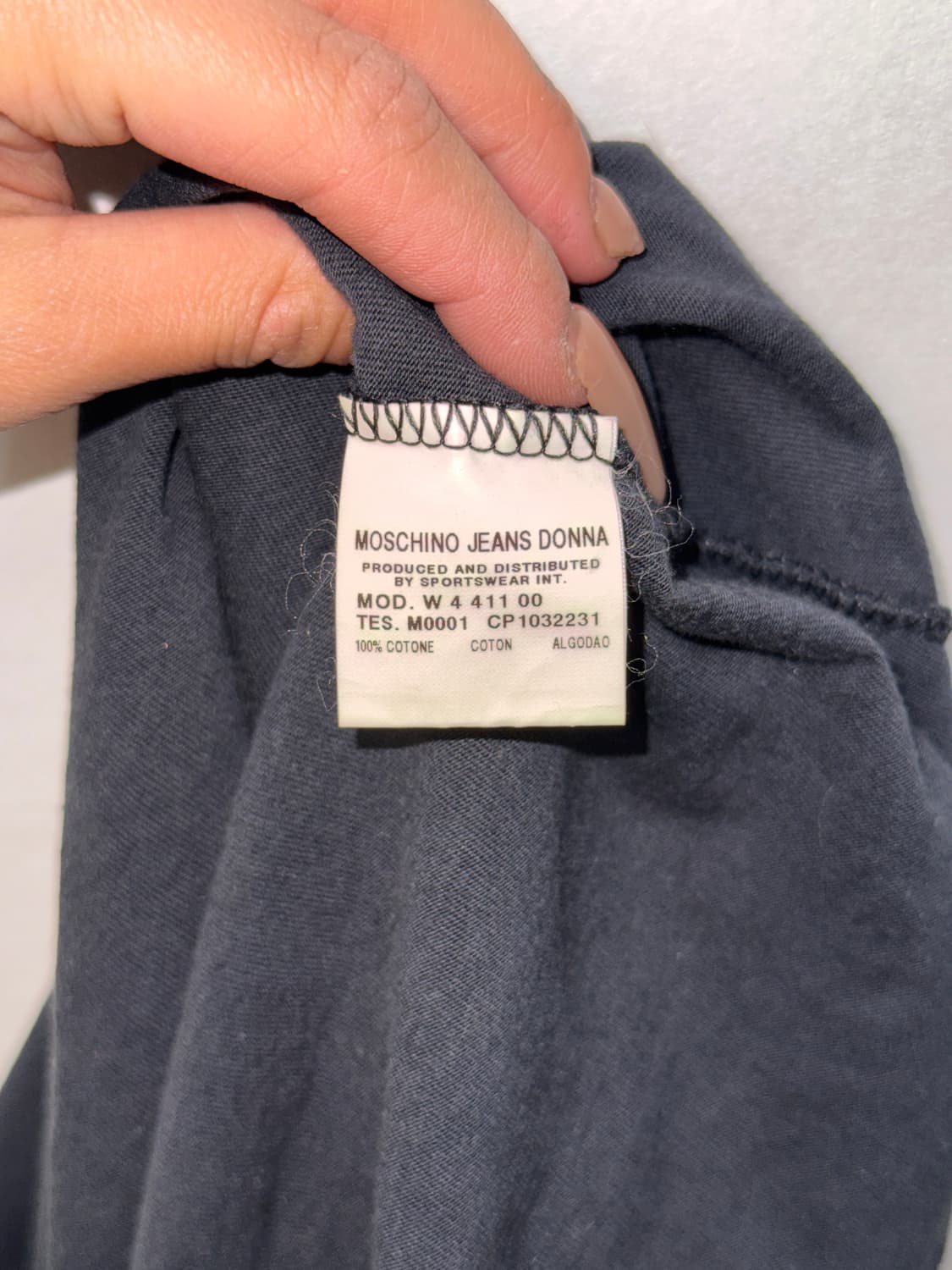 MOSCHINO jeans black 언발 오프숄더 슬리브리스 상품이미지6