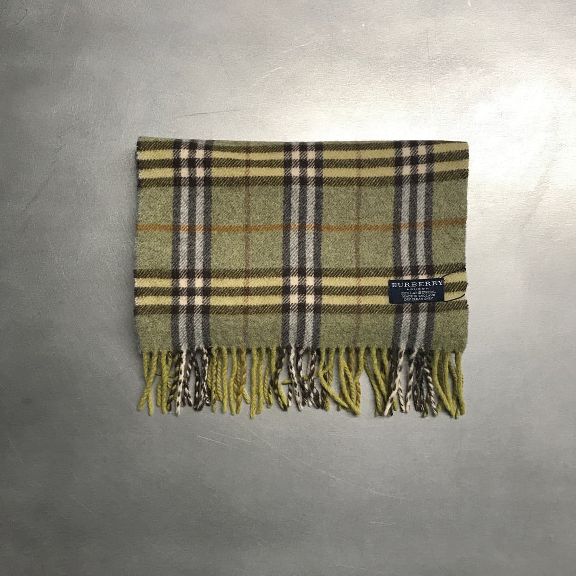 버버리 정품 램스울 머플러 그린 상품이미지2
