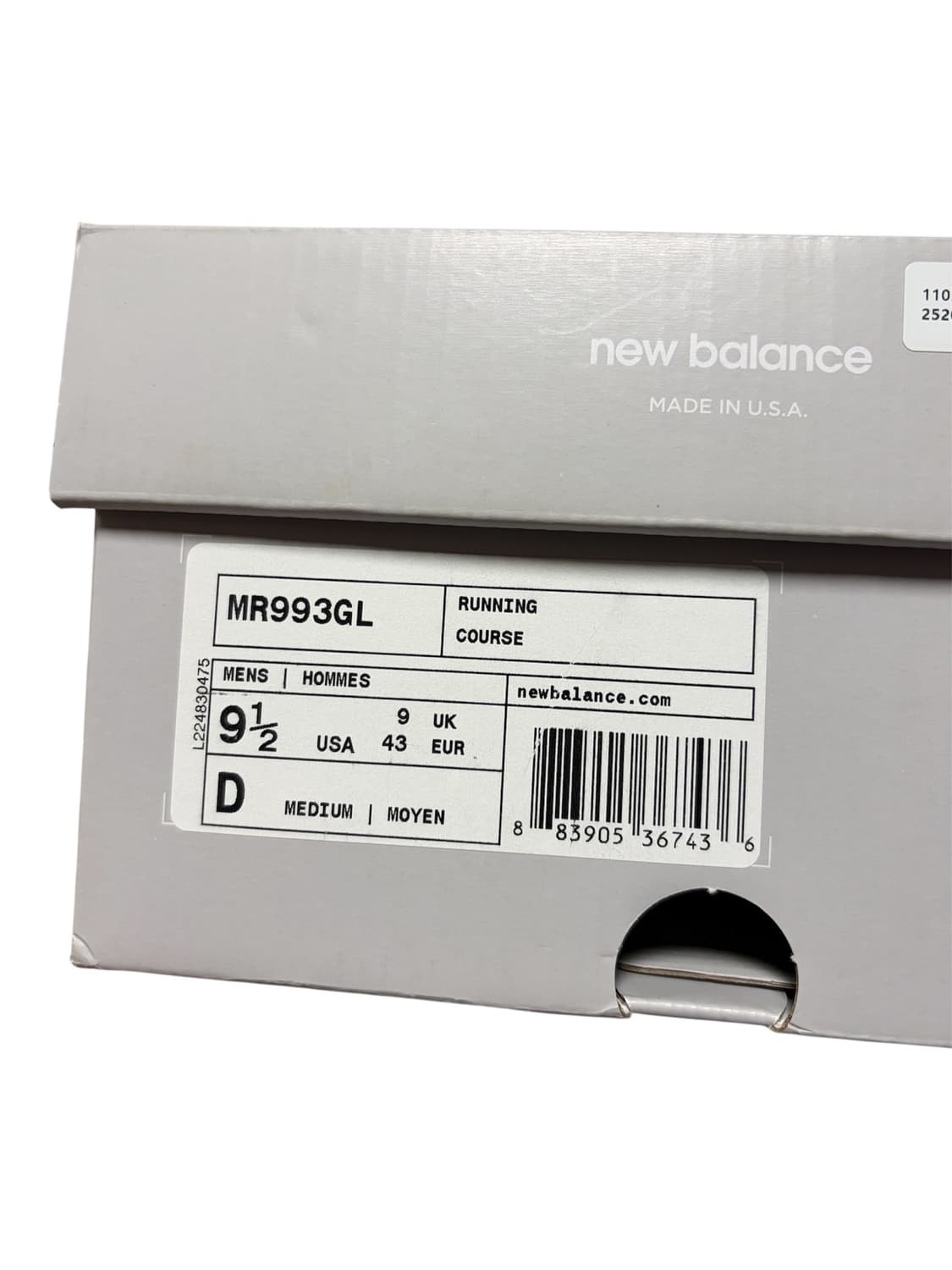 [275]뉴발란스 993 메이드 인 USA 그레이 - D 스탠다드 상품이미지9