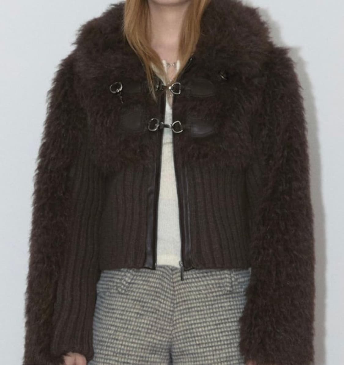 아수라 퍼자켓 무스탕 브라운 상품이미지1